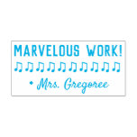 [ Thumbnail: "Marvelous Work!" Acknowledgement Rubber Stamp ]