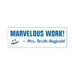 [ Thumbnail: "Marvelous Work!" + Smiling Face Teacher Stamp ]