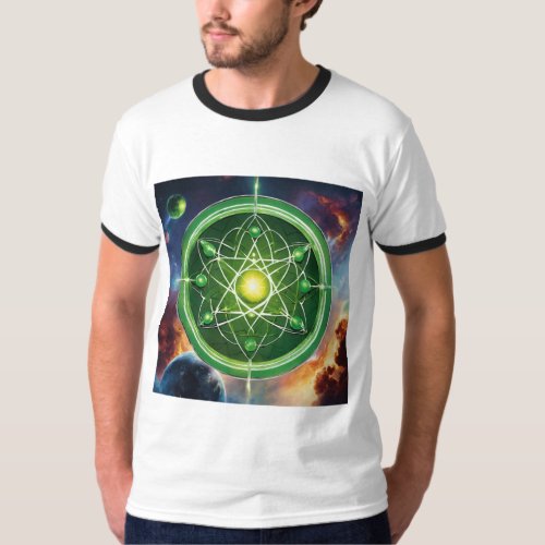 Marvels Quantum Quest The Green Science Circle T_Shirt