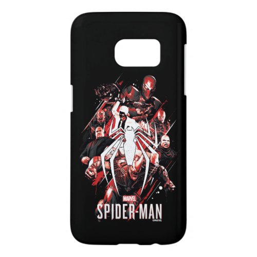 Marvels Spider_Man  Bad Guys In Spideys Head Samsung Galaxy S7 Case