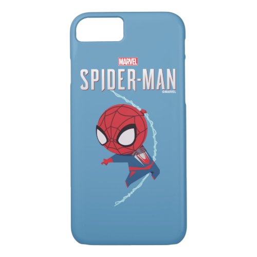 Marvels Spider_Man  Cartoon Spidey Swinging iPhone 87 Case
