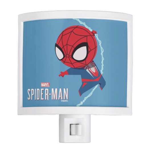 Marvel's Spider-Man | Cartoon Spidey Swinging Night Light (Front)