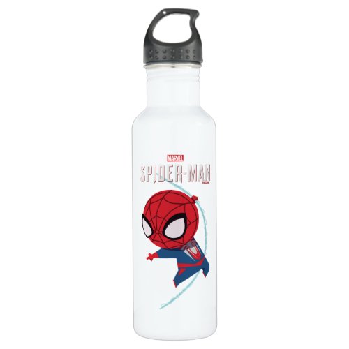 Marvels Spider_Man  Cartoon Spidey Swinging Stainless Steel Water Bottle