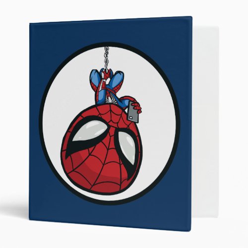 Marvels Spider_Man  Cartoon Spidey Upside Down 3 Ring Binder