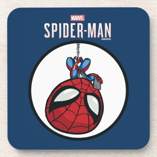 Marvels Spider_Man  Cartoon Spidey Upside Down Beverage Coaster