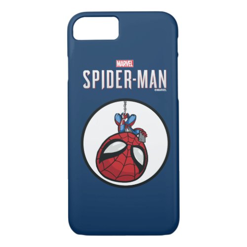 Marvels Spider_Man  Cartoon Spidey Upside Down iPhone 87 Case