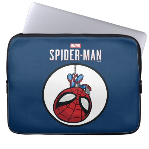 Marvels Spider_Man  Cartoon Spidey Upside Down Laptop Sleeve
