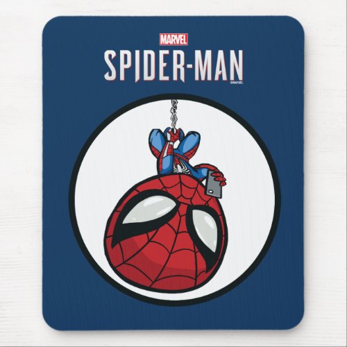 Marvels Spider_Man  Cartoon Spidey Upside Down Mouse Pad