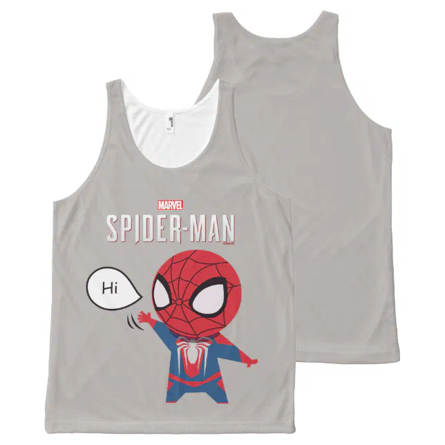 Marvel's Spider-Man | Cartoon Spidey Wave All-Over-Print Tank Top | Zazzle