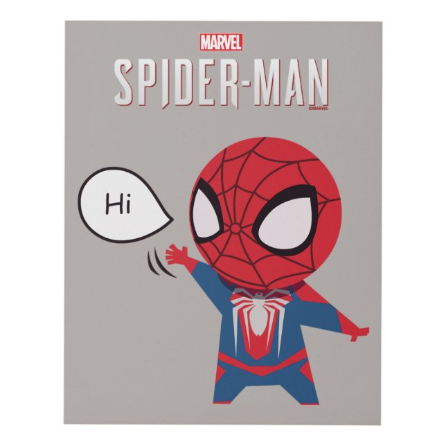 Marvel's Spider-Man | Cartoon Spidey Wave Panel Wall Art (Front)