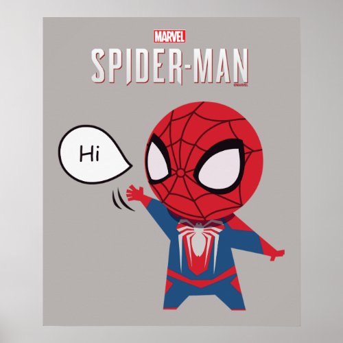 Marvels Spider_Man  Cartoon Spidey Wave Poster