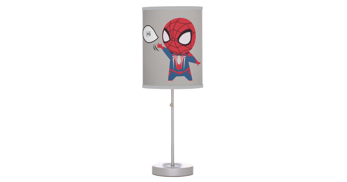 Marvel S Spider Man Cartoon Spidey Wave Table Lamp Zazzle Com