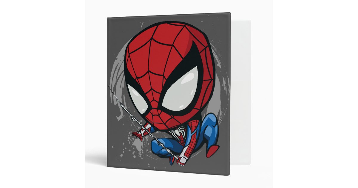 Marvel S Spider Man Cartoon Spidey Web Swing 3 Ring Binder Zazzle Com
