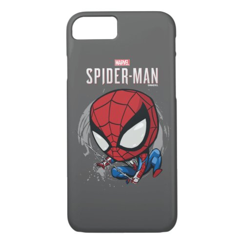 Marvels Spider_Man  Cartoon Spidey Web Swing iPhone 87 Case
