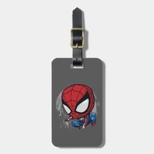 Marvels Spider_Man  Cartoon Spidey Web Swing Luggage Tag