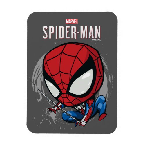Marvels Spider_Man  Cartoon Spidey Web Swing Magnet
