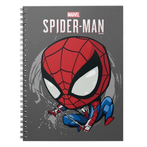 Marvels Spider_Man  Cartoon Spidey Web Swing Notebook