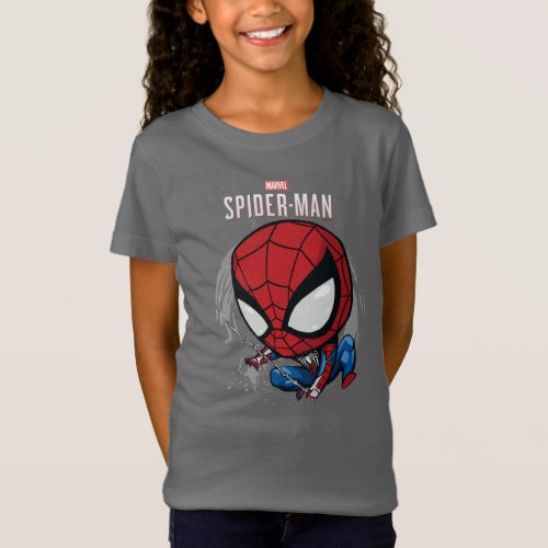 Marvels Spider_Man  Cartoon Spidey Web Swing T_Shirt
