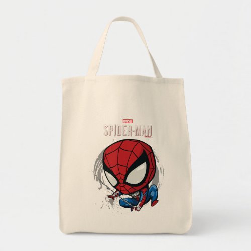 Marvels Spider_Man  Cartoon Spidey Web Swing Tote Bag