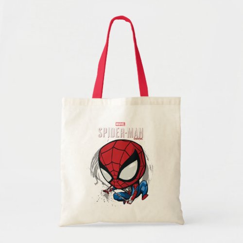 Marvels Spider_Man  Cartoon Spidey Web Swing Tote Bag