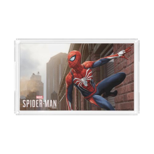 Marvels Spider_Man  Hanging On Wall Pose Acrylic Tray