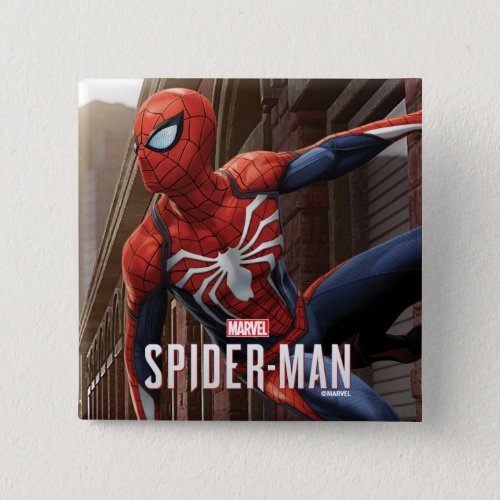Marvels Spider_Man  Hanging On Wall Pose Button