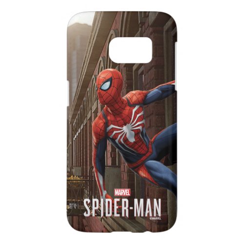 Marvels Spider_Man  Hanging On Wall Pose Samsung Galaxy S7 Case