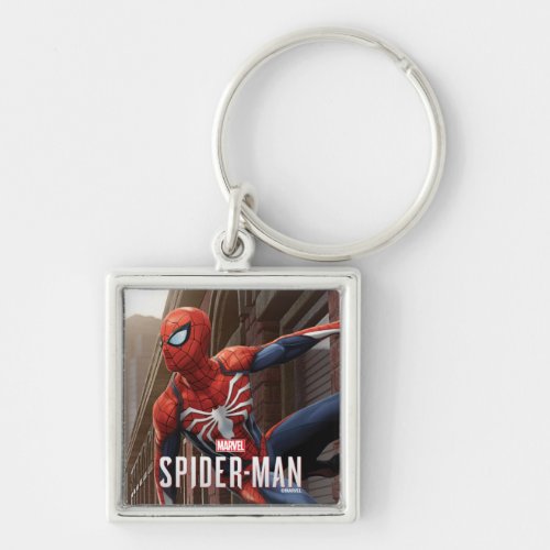 Marvels Spider_Man  Hanging On Wall Pose Keychain