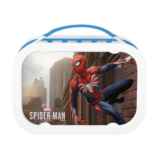 Marvels Spider_Man  Hanging On Wall Pose Lunch Box
