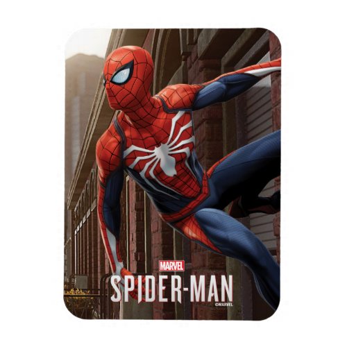Marvels Spider_Man  Hanging On Wall Pose Magnet