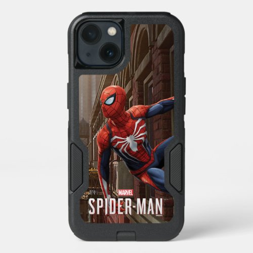 Marvels Spider_Man  Hanging On Wall Pose iPhone 13 Case