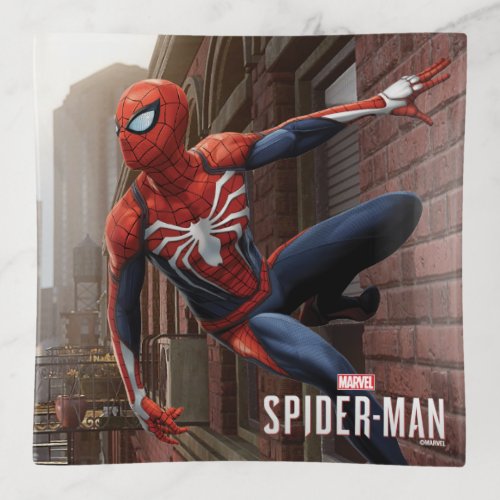 Marvels Spider_Man  Hanging On Wall Pose Trinket Tray