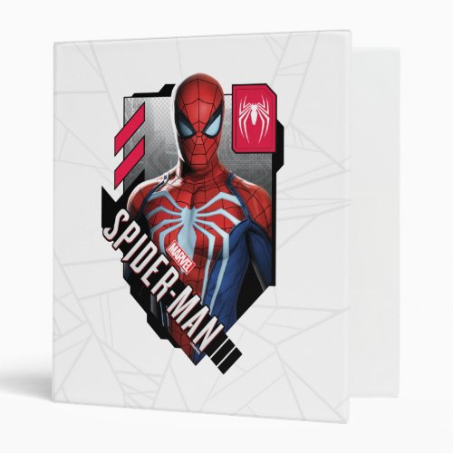 Marvels Spider_Man  Hi_Tech Character Badge 3 Ring Binder