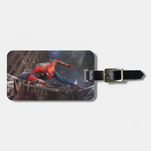 Marvel's Spider-Man   Landing on Webbed Helicopter Luggage Tag