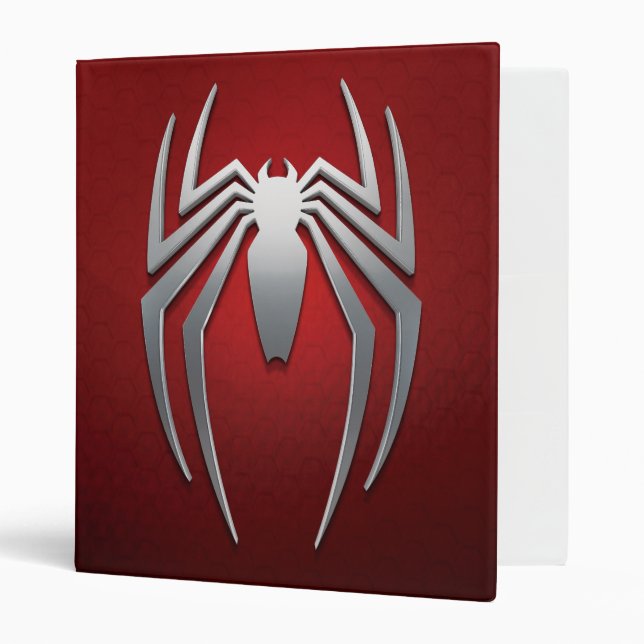 Marvel's Spider-Man | Metal Spider Emblem 3 Ring Binder (Front/Inside)