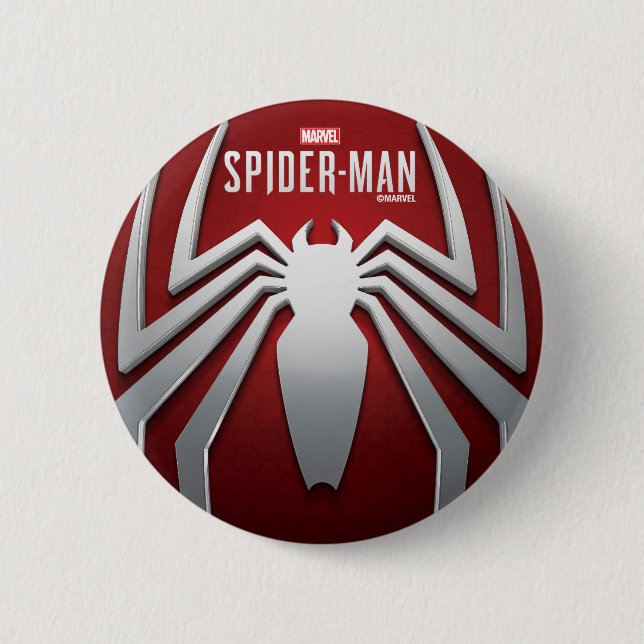 Marvel's Spider-Man | Metal Spider Emblem Button (Front)