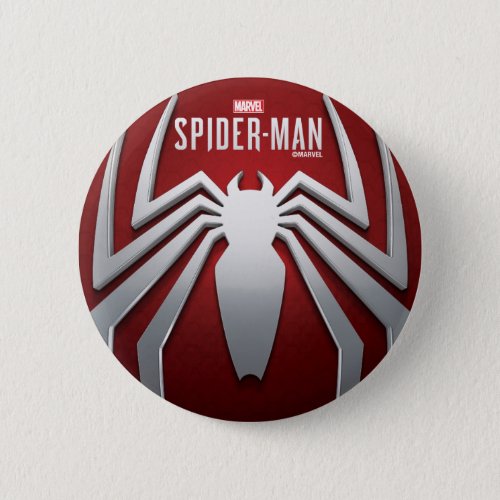 Marvels Spider_Man  Metal Spider Emblem Button