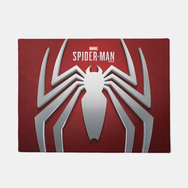 Marvel's Spider-Man | Metal Spider Emblem Doormat (Front)