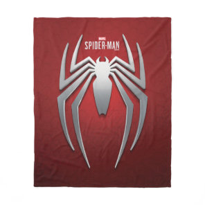 Marvel's Spider-Man | Metal Spider Emblem Fleece Blanket