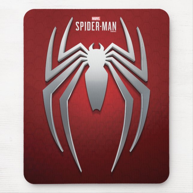 Marvel's Spider-Man | Metal Spider Emblem Mouse Pad (Front)