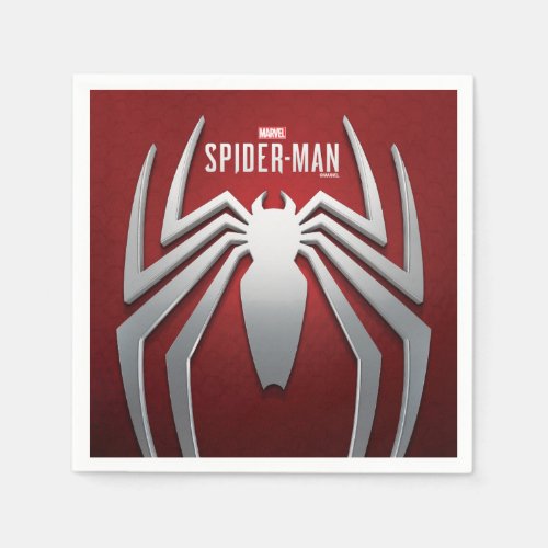 Marvels Spider_Man  Metal Spider Emblem Napkins