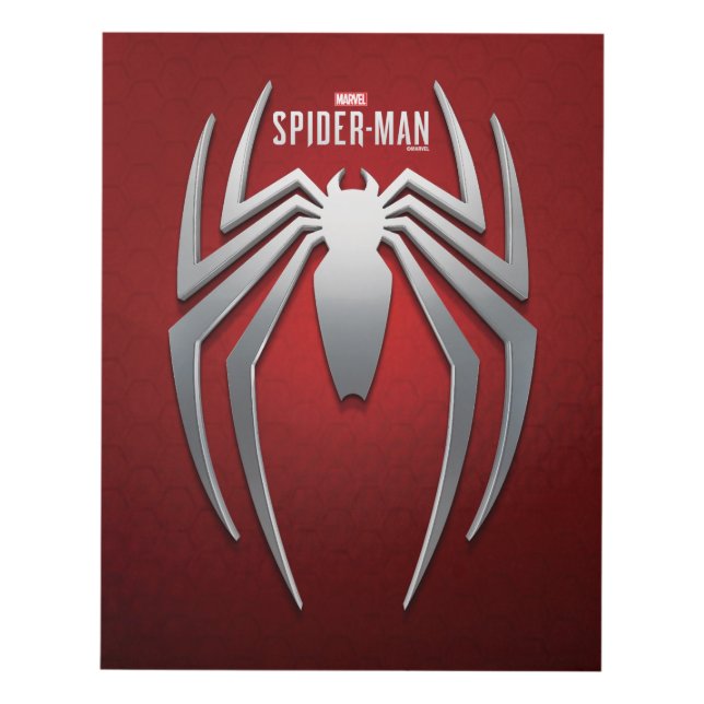 Marvel's Spider-Man | Metal Spider Emblem Panel Wall Art (Front)