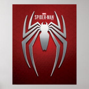 Marvel's Spider-Man Metal Spider Emblem Poster