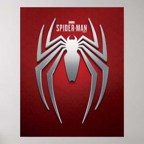 Marvels Spider_Man  Metal Spider Emblem Poster