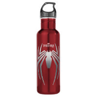 Marvel's Spider-Man | Metal Spider Emblem Stainless Steel Water Bottle