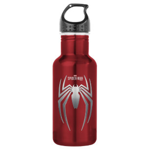Marvel's Spider-Man Metal Spider Emblem Stainless Steel Water Bottle