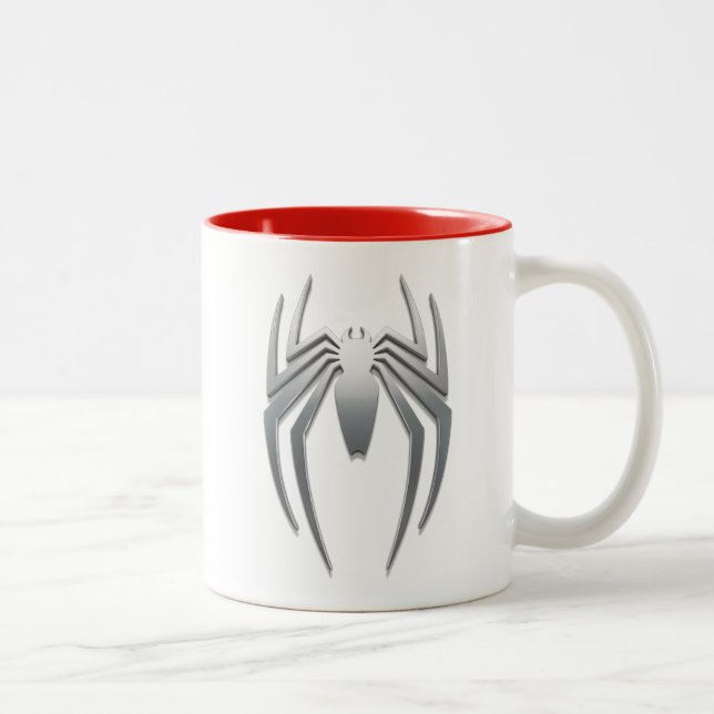 Marvel's Spider-Man | Metal Spider Emblem Two-Tone Coffee Mug (Right)