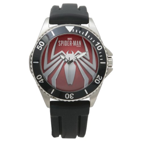 Marvels Spider_Man  Metal Spider Emblem Watch