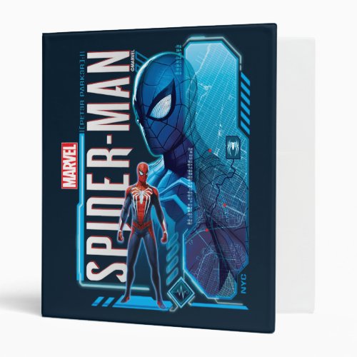 Marvels Spider_Man  NYC Hi_Tech Graphic 3 Ring Binder