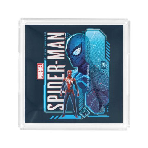 Marvels Spider_Man  NYC Hi_Tech Graphic Acrylic Tray